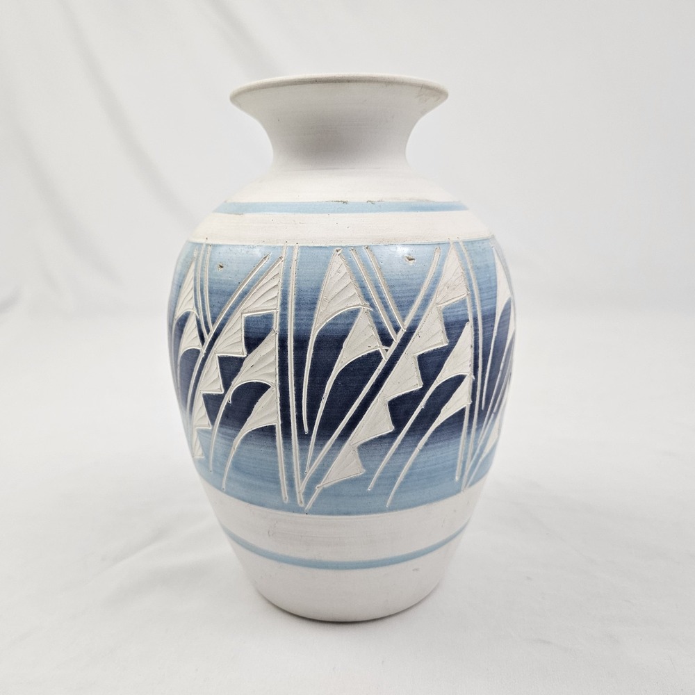 Vintage R Gonza Pottery Vase Mexican Signed Handcrafted Southwestern American - Picture 7 of 11